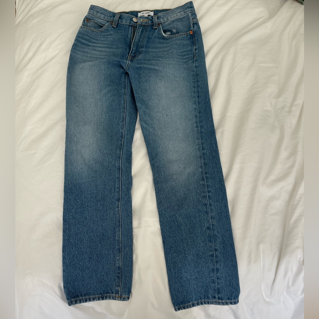 Re/Done Straight Leg Jeans